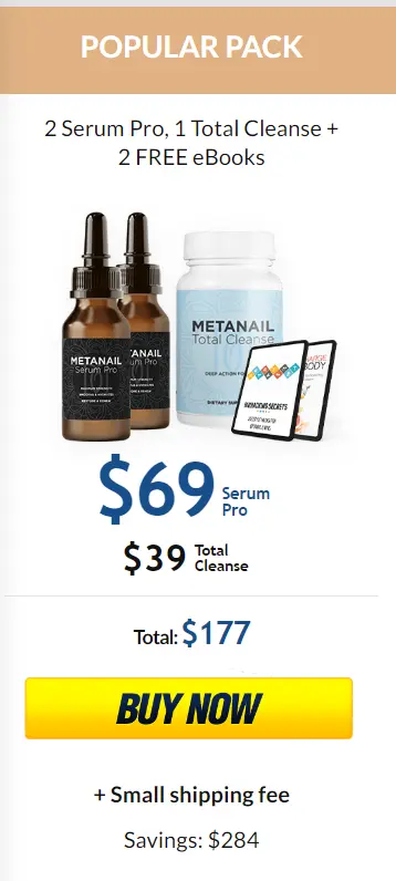 metanail serum 2 bottle
