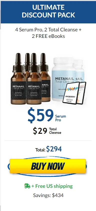 metanail serum 4 bottles